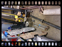 Entire rear axle assembly removed