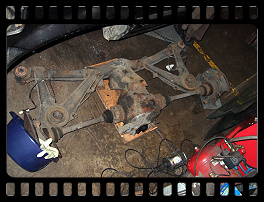Entire rear axle assembly removed