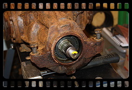 The input shaft seal removed