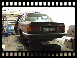 Car on jackstands