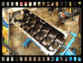 Engine completely stripped and ready for cleaning