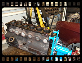 Engine in stand and only core plugs left to remove