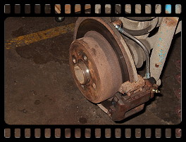 New brake hoses mounted at the rear