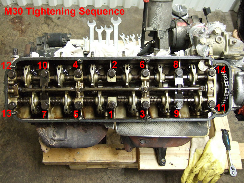 Bmw m30 cylinder head removal #2
